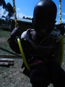 Noah could be pushed on a swing all day long.