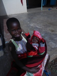 Catherine with baby Stephanie