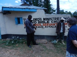 The Area Chief, Job, viewing the community access point.