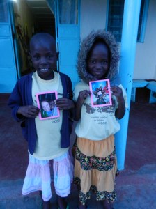 Diana and Catherine with mail from the US