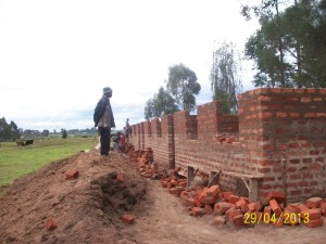 Walls complete to the lentil course.