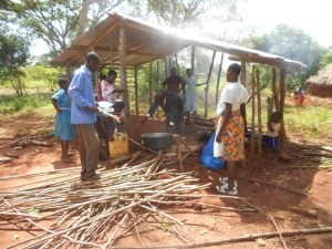 New kitchen for cooking for the children