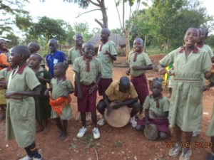 Kids celebrating their beds