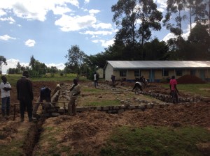 Wall footers/foundation stones are in place