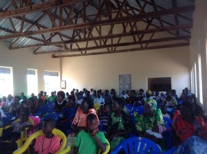 We dedicated the new Dining Hall / Church building and packed it for Sunday service. Kathy purchased 100 plastic chairs for the needed seating capacity. What a great building for a church!
